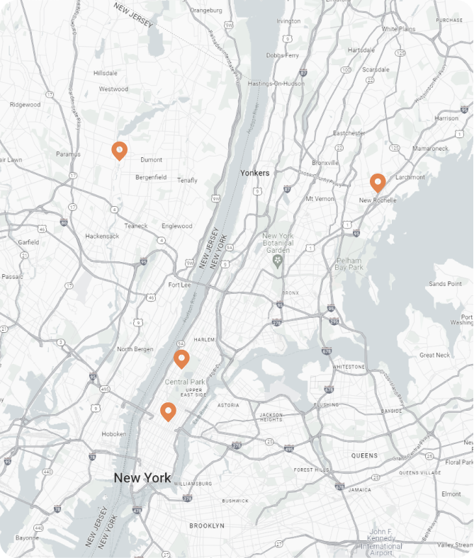 Keta Medical Center locations map in NY and NJ